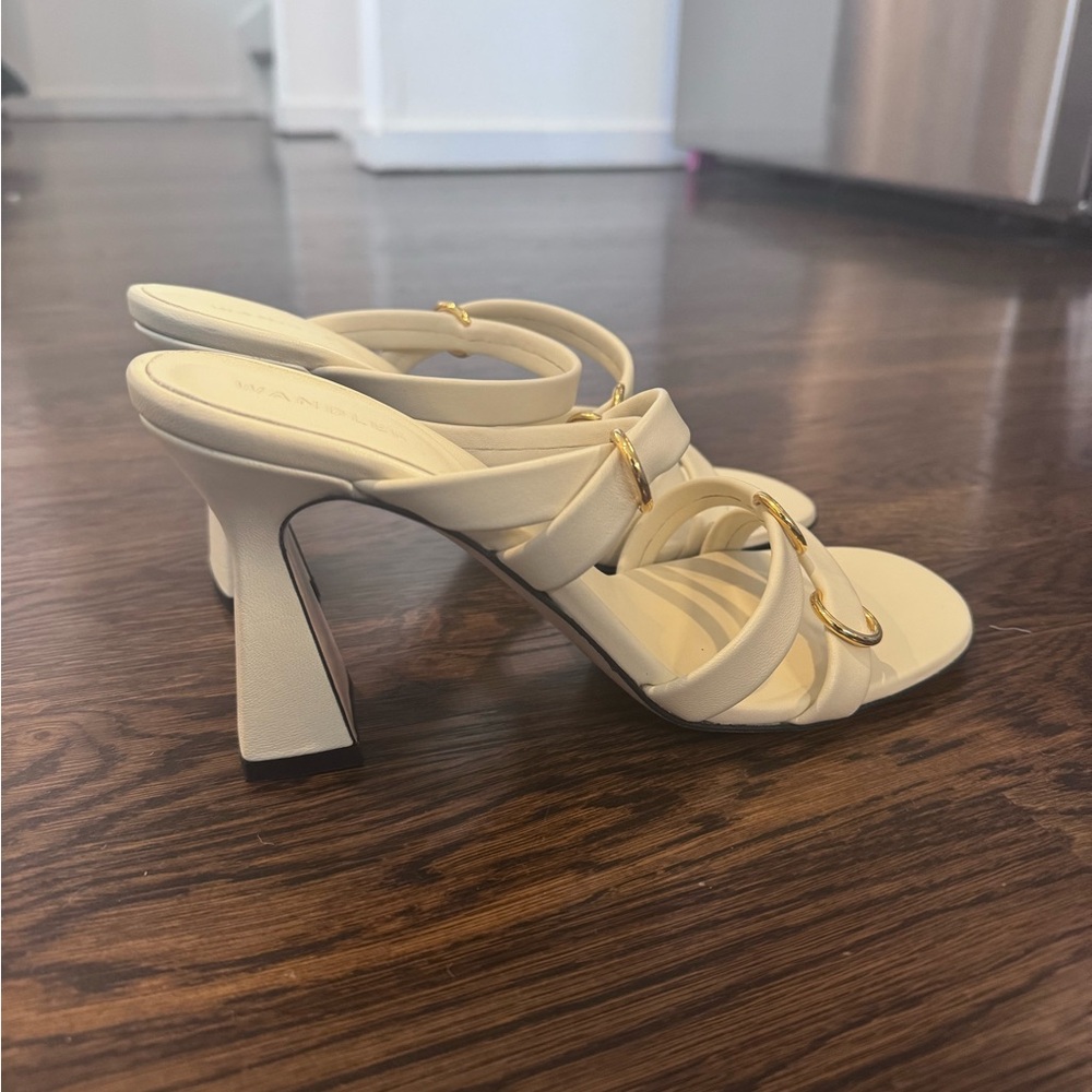 Wandler Leather and Gold Detail Heels - Picture 2 of 4